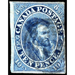 canada stamp 7 jacques cartier 10d 1855 U F VF 058