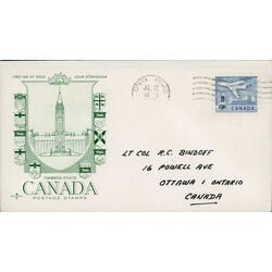 canada stamp 430 jet plane ottawa 1964 FDC 008