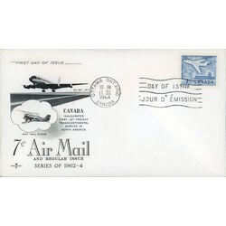 canada stamp 414 jet plane ottawa 7 1964 FDC 008