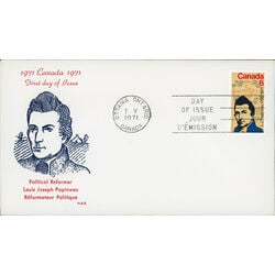 canada stamp 539 l j papineau 6 1971 FDC 010