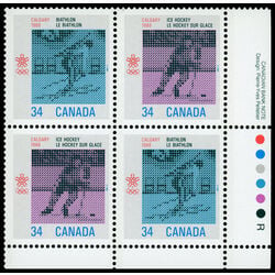 canada stamp 1112a 1988 olympic winter games 1986 PB LR