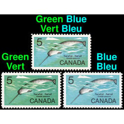 canada stamp 480 narwhal 5 1968 M VFNH TRIO