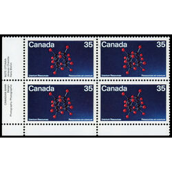 canada stamp 865 uraninite molecular structure 35 1980 PB LL