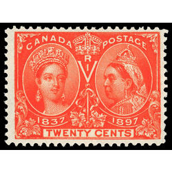 canada stamp 59 queen victoria diamond jubilee 20 1897 M VFNH 066