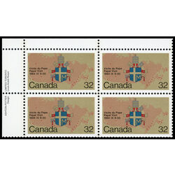 canada stamp 1030 papal coat of arms and map 32 1984 PB UL