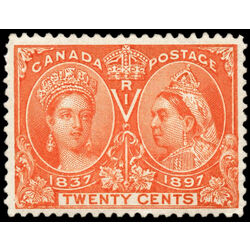 canada stamp 59 queen victoria diamond jubilee 20 1897 M XFNH 067