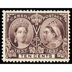 canada stamp 57 queen victoria diamond jubilee 10 1897 M F VFNH 077