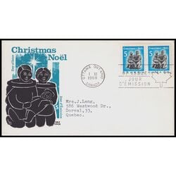 canada stamp 488 eskimo family 5 1968 FDC 011