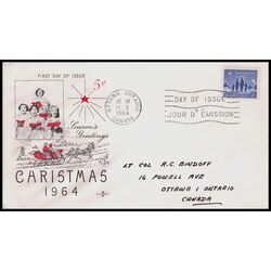 canada stamp 435 star of bethlehem 5 1964 FDC 005