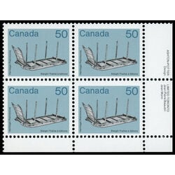 canada stamp 930 sleigh 50 1985 PB LR