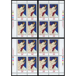 canada stamp 1113 christmas angels 34 1986 PB SET