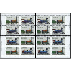 canada stamp 1000a canadian locomotives 1836 1860 1 1983 PB SET