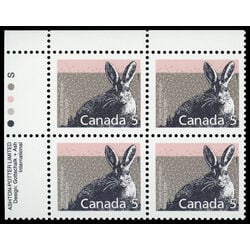 canada stamp 1158 varying hare 5 1988 PB UL