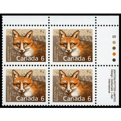 canada stamp 1159 red fox 6 1988 PB UR