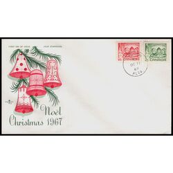 canada stamp 476 7 fdc children carolling 1967