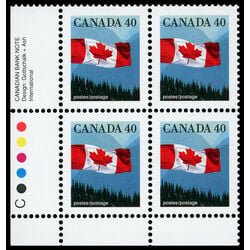 canada stamp 1169 flag over mountains 40 1990 PB LL