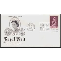 canada stamp 433 queen elizabeth ii 5 1964 FDC 011