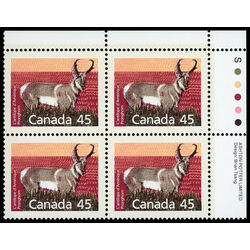 canada stamp 1172 pronghorn 45 1990 PB UR