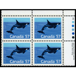 canada stamp 1173i killer whale 57 1988 PB UR