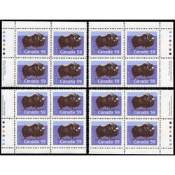 canada stamp 1174a musk ox 59 1989 PB SET