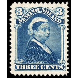 newfoundland stamp 49 queen victoria 3 1880 M VFNH 005