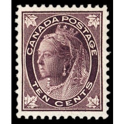 canada stamp 73 queen victoria 10 1897 M XF 023