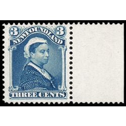 newfoundland stamp 49 queen victoria 3 1880 M VFNH 008