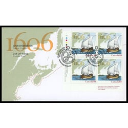 canada stamp 2155 champlain surveys the east coast 51 2006 FDC LL