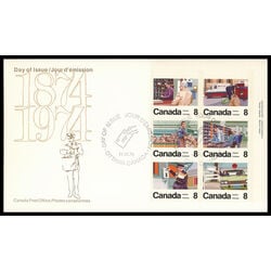 canada stamp 639a letter carrier service 1974 FDC UR 002