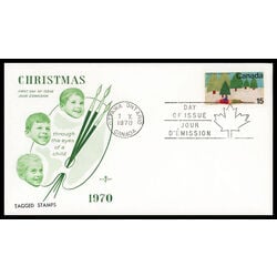 canada stamp 530 snowmobile and trees 15 1970 FDC 007