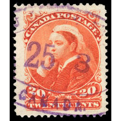 canada stamp 46 queen victoria 20 1893 U VF 064