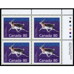 canada stamp 1180c peary caribou perf 14 4 x 13 8 80 1990 PB UR