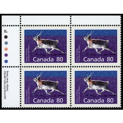 canada stamp 1180c peary caribou perf 14 4 x 13 8 80 1990 PB UL