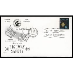 canada stamp 447 traffic signs 5 1966 FDC