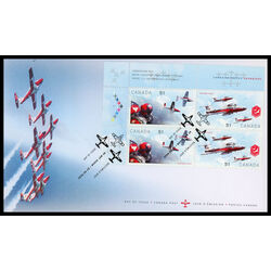 canada stamp 2159a canadian forces snowbirds 2006 FDC UL