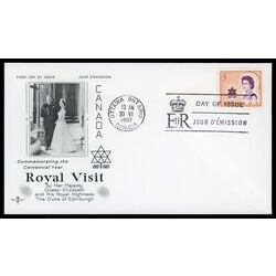 canada stamp 471 queen elizabeth ii and centennial symbol 5 1967 FDC