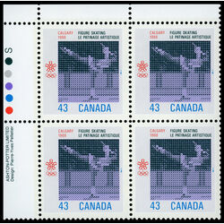 canada stamp 1197 figure skating 43 1988 PB UL