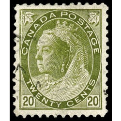 canada stamp 84 queen victoria 20 1900 U VF 039