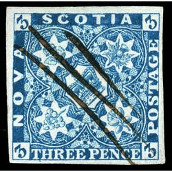 nova scotia stamp 3 pence issue 3d 1851 U VF 017