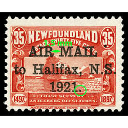 newfoundland stamp c3h iceberg 35 1921 M F 006