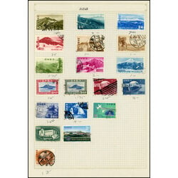 64 japan used stamps 1940 s and 1950 s