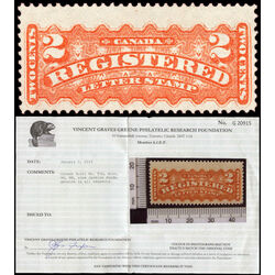 canada stamp f registration f1b registered stamp 2 1888 M VFNH 003