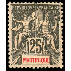 martinique stamp 43 navigation and commerce 1892 M 002