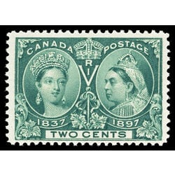 canada stamp 52 queen victoria diamond jubilee 2 1897 M F VFNH 039