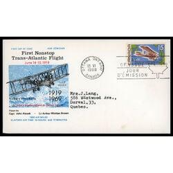 canada stamp 494 vickers vimy over atlantic 15 1969 FDC 013