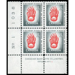 canada stamp 364 house on fire 5 1956 PB LL %231