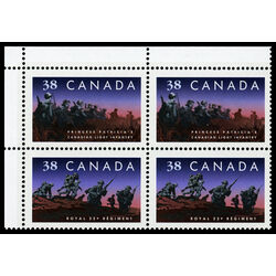 canada stamp 1250a canadian infantry regiments 1989 CB UL