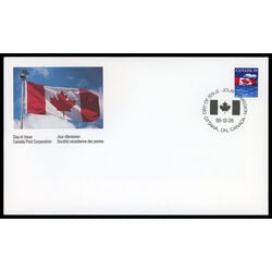 canada stamp 1166 flag over clouds 39 1989 FDC