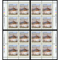 canada stamp 1258 ste agnes near la malbaie qc 76 1989 PB SET