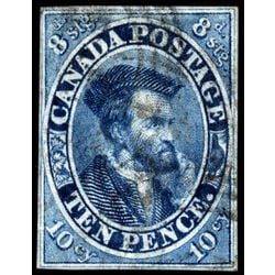 canada stamp 7 jacques cartier 10d 1855 U VF 063